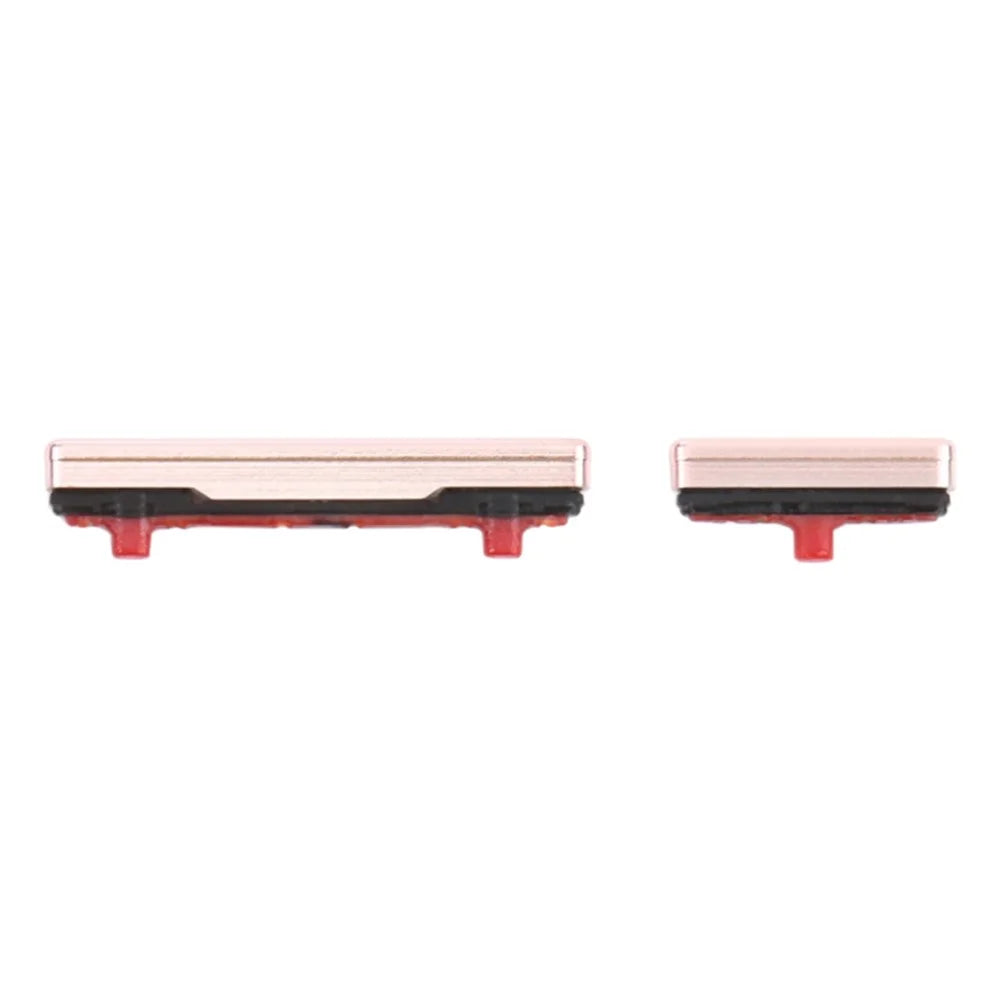 For Samsung Galaxy S21 Ultra 5G G998 2Pcs  /  Set OEM Power On  /  Off and Volume Side Buttons (without Logo) - Pink - 2