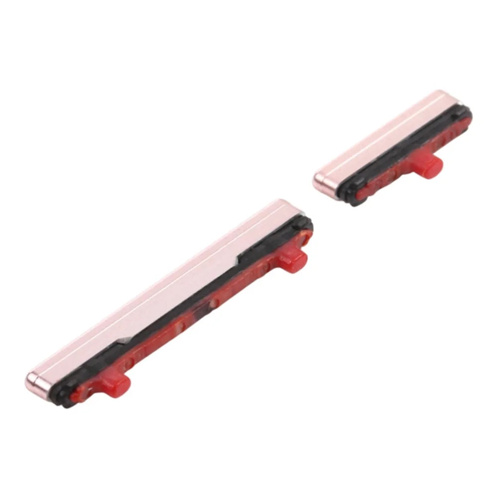 For Samsung Galaxy S21 Ultra 5G G998 2Pcs  /  Set OEM Power On  /  Off and Volume Side Buttons (without Logo) - Pink - 3