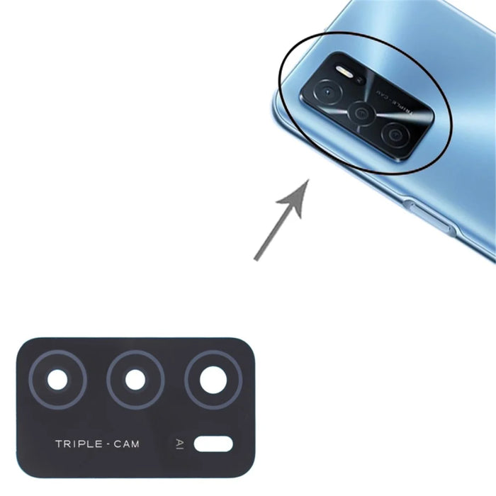 For Oppo A16 / A16s / A54s Rear Camera Lens Cover Phone Replacement Part (without Logo) - 4