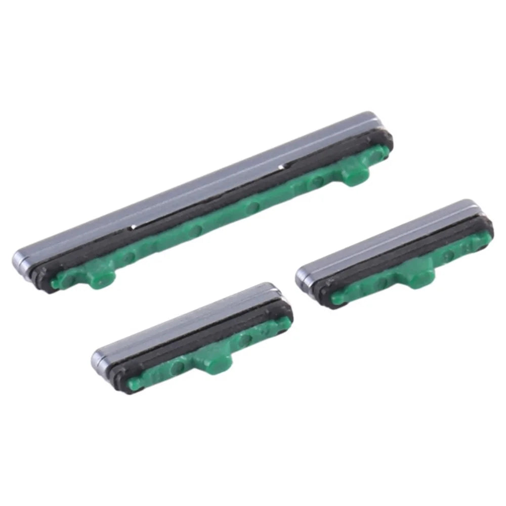 For Samsung Galaxy S10 5G G977 3Pcs / Set OEM Power On / Off and Volume Side Buttons (without Logo) - Black - 2