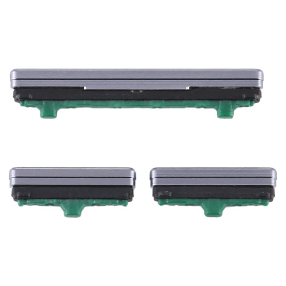 For Samsung Galaxy S10 5G G977 3Pcs / Set OEM Power On / Off and Volume Side Buttons (without Logo) - Black - 3