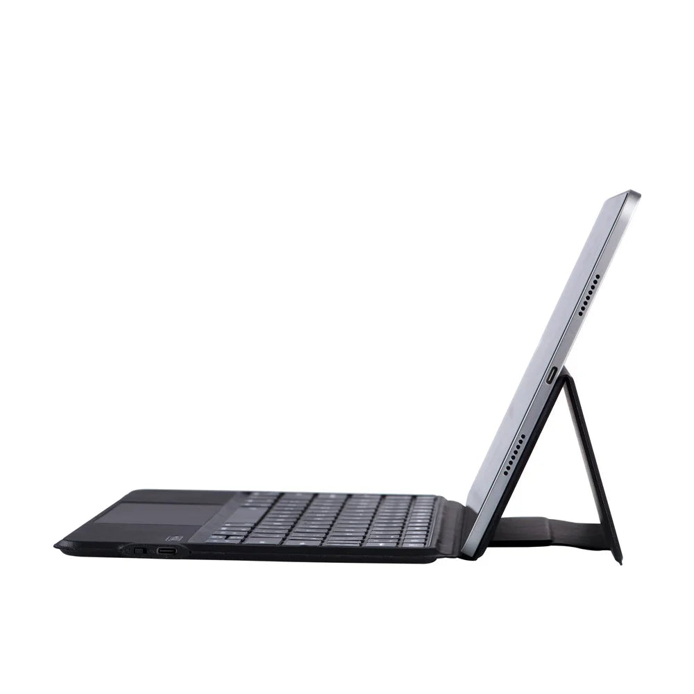 3125-6 For iPad Air (2020) / (2022) / Pro 11 (2022) / (2021) / (2020) / (2018) Bluetooth-Compatible Keyboard Case - Black - 6