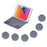 5506D For iPad 10.2 (2021) / (2019) / (2020) / iPad Air 10.5 inch (2019) / iPad Pro 10.5-inch (2017) Bluetooth-compatible Keyboard Case with Stand - 2