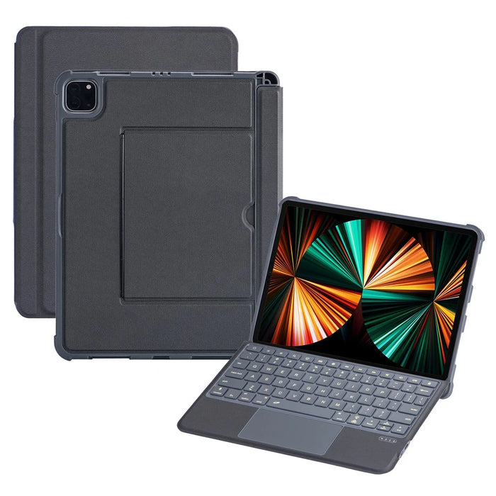 5507D For iPad Pro 11 (2022) / (2021) / (2020) / Air (2022) / (2020) Bluetooth-Compatible Keyboard Case with Backlit - 1