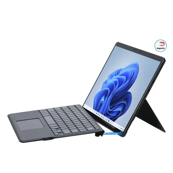 2089D For Microsoft Surface Pro 8 / 9 / X Bluetooth-compatible Keyboard Case with Touchpad, Pencil Holder, Wireless Keyboard - 3