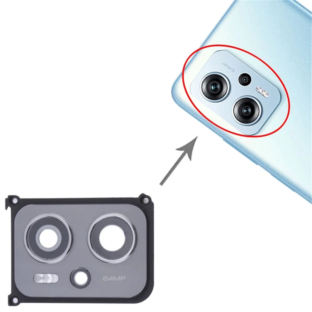 For Xiaomi Redmi Note 11T Pro 5G / 11T Pro+ 5G / Poco X4 GT 5G OEM Back Camera Lens Holder Cover with Glass Part (without Logo) - 3