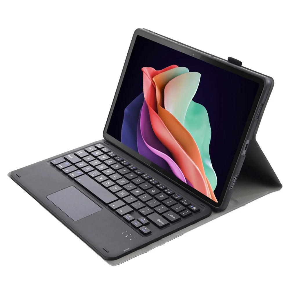 AHC3-A For Huawei Enjoy Tablet 2 / MatePad C3 10.1 inch / T 10S 10.1 inch / T 10 9.7 inch / Honor Pad 6 10.1-inch / Pad 7 / Pad X8 Tablet Case with Detachable Bluetooth-compatible Keyboard - Black - 3
