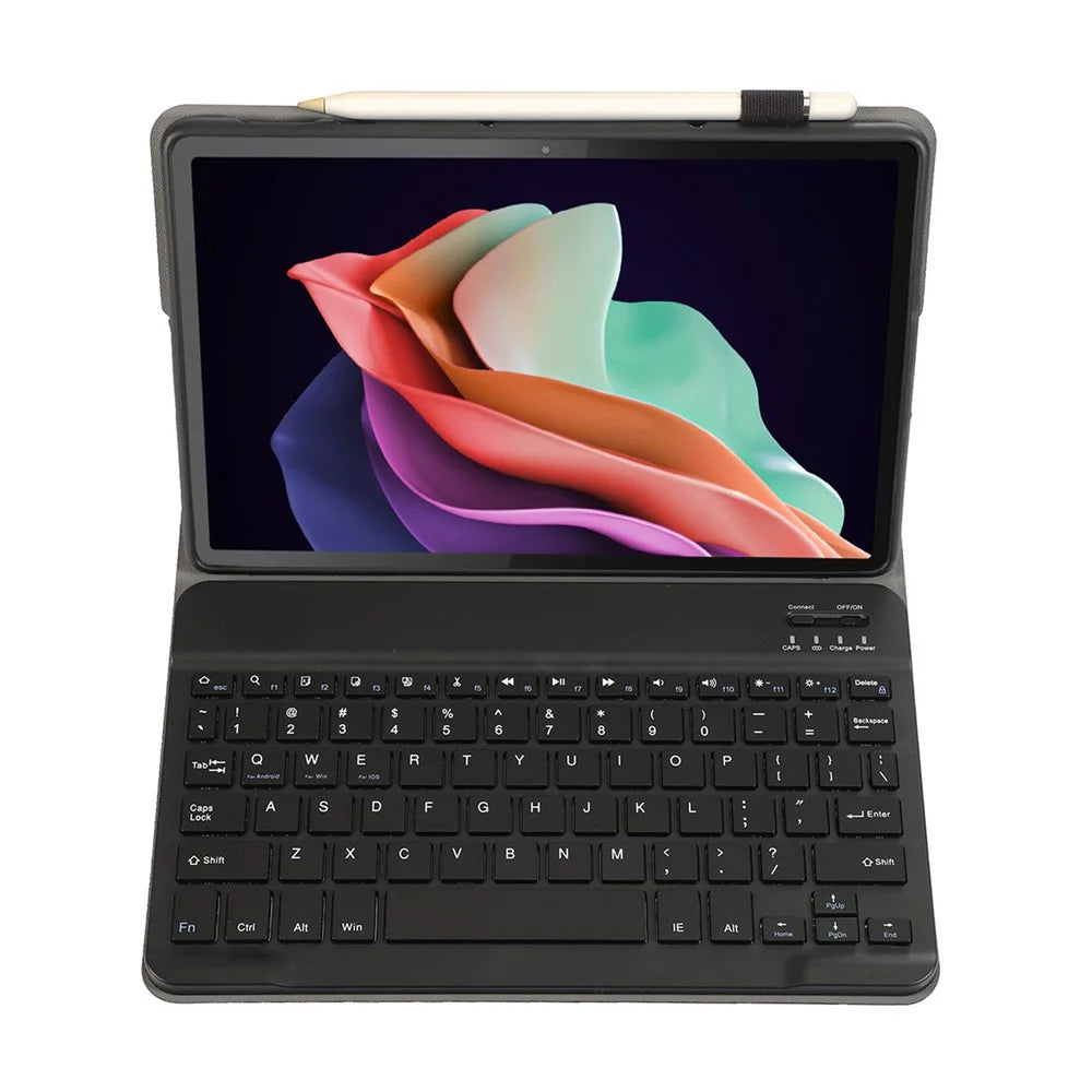 AH13 For Huawei Enjoy Tablet 2 / MatePad C3 10.1 inch / T 10S 10.1 inch / T 10 9.7 inch / Honor Pad 6 10.1-inch / Pad 7 / Pad X8 Slim Tablet Case with Bluetooth-compatible Detachable Keyboard - Black - 5
