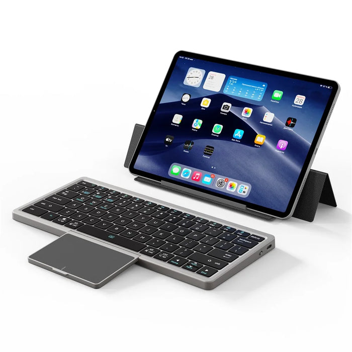 DUX DUCIS Multifunctional Bluetooth-compatible Keyboard Portable Slim Wireless Keyboard with Touchpad for Laptops / Tablets / Phones - 1
