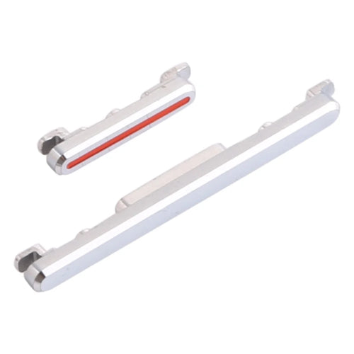 For Huawei P40 Pro Power On / Off and Volume Side Buttons Set Replacement Part (without Logo) - Silver - 1