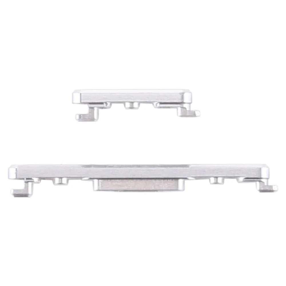 For Huawei P40 Pro Power On / Off and Volume Side Buttons Set Replacement Part (without Logo) - Silver - 2