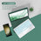 SK-X205D For Samsung Galaxy Tab A8 10.5 (2022) (SM-X200 / X205 / X207) Keyboard Case PU Leather Stand Cover with Backlit Detachable Touchpad Bluetooth-compatible Keyboard - Midnight Green - 3