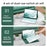 SK-X205D For Samsung Galaxy Tab A8 10.5 (2022) (SM-X200 / X205 / X207) Keyboard Case PU Leather Stand Cover with Backlit Detachable Touchpad Bluetooth-compatible Keyboard - Midnight Green - 4