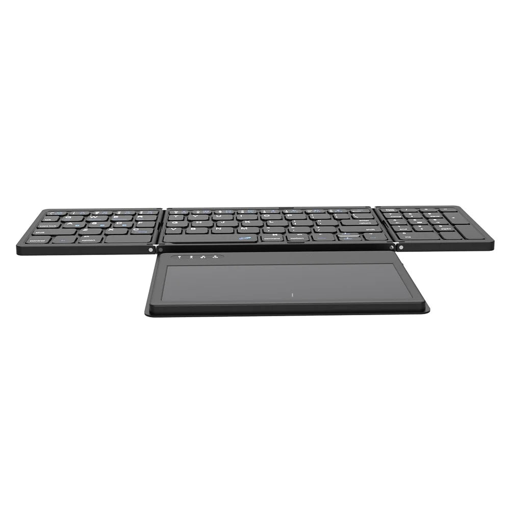 B055 Portable Folding Bluetooth-compatible Keyboard Universal Laptop Tablet Wireless Keyboard with Touchpad - 5