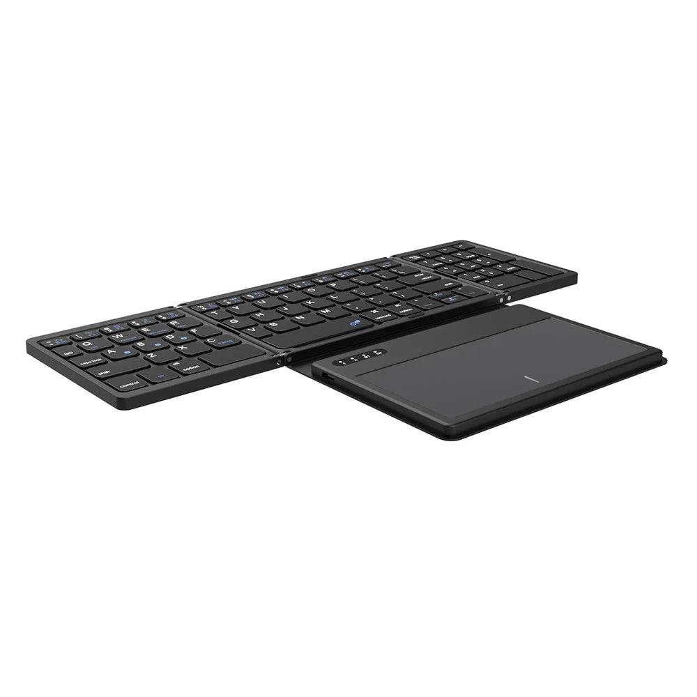 B055 Portable Folding Bluetooth-compatible Keyboard Universal Laptop Tablet Wireless Keyboard with Touchpad - 6