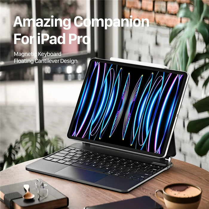 DUX DUCIS For iPad Air 13 (2026) / (2025) / (2024) / Pro 12.9 (2020) / (2021) / (2022) / (2018) Magnetic Bluetooth-Compatible Keyboard Tablet Case - 5
