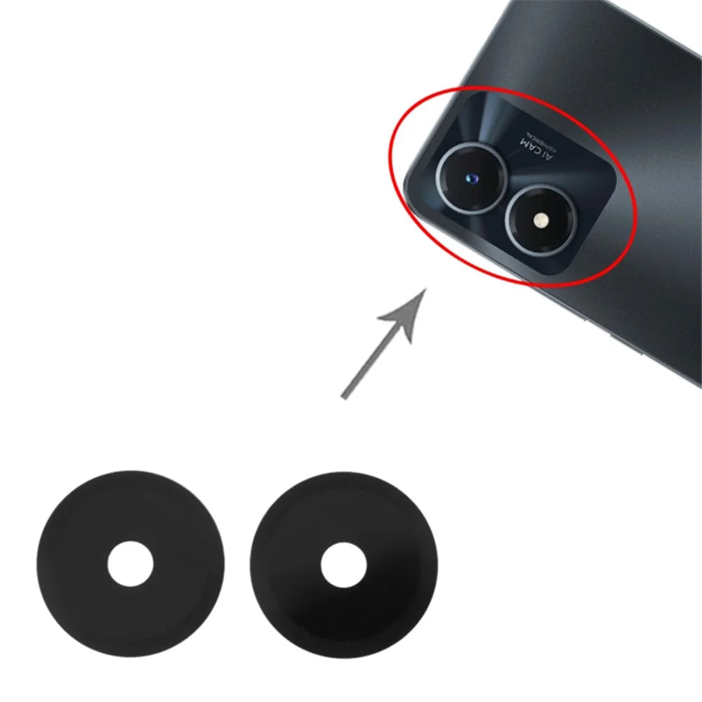 For vivo Y02s 4G Phone Rear Camera Lens Cover Replacement Part (without Logo) - 3