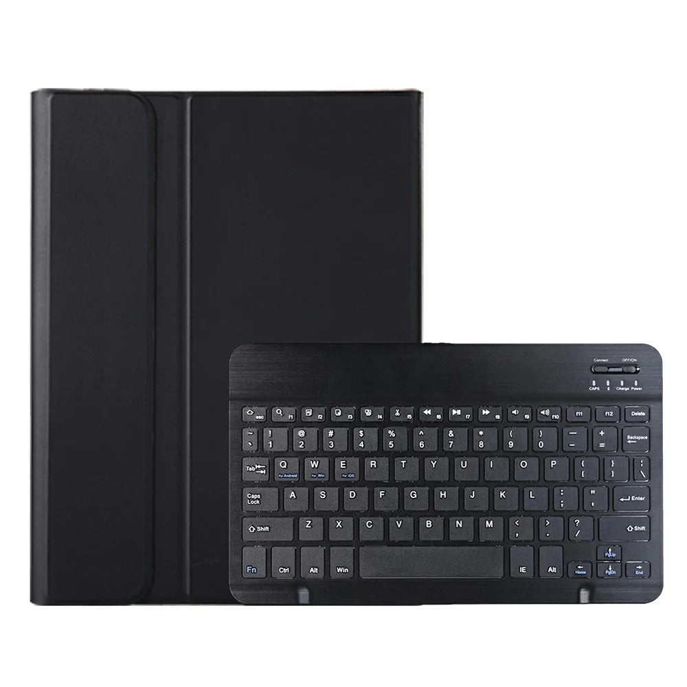 AM22 For Lenovo Pad Plus / Tab P11 Gen 2 Tablet Case PU Leather Stand Cover with Bluetooth-compatible Keyboard - Black - 5