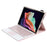 AM22-A For Lenovo Pad Plus / Tab P11 Gen 2 Leather Tablet Case with Touchpad Detachable Keyboard - Pink - 3