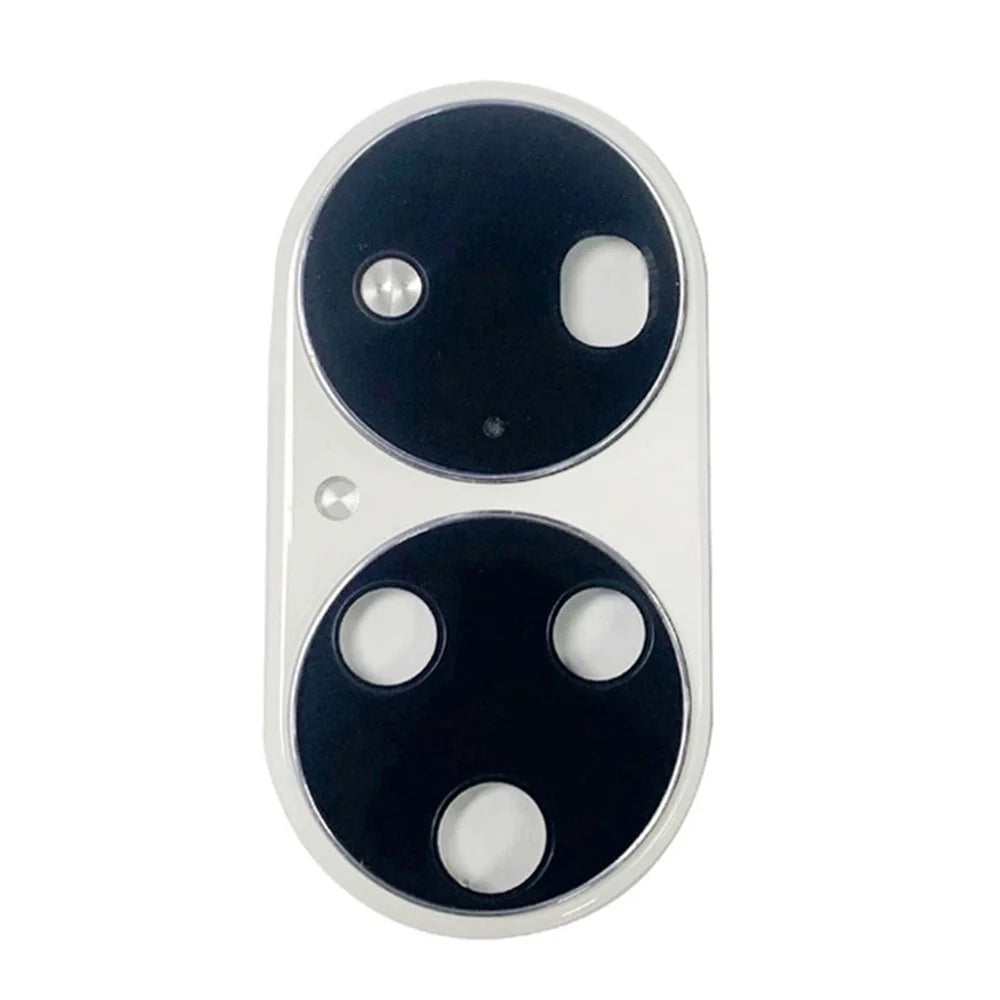 For Huawei P50 Pro 4G OEM Back Camera Lens Holder Cover with Glass Part (without Logo) - White - 2