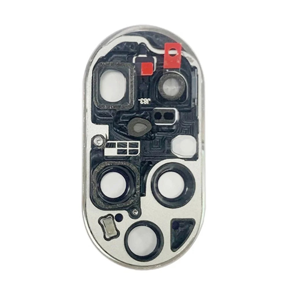 For Huawei P50 Pro 4G OEM Back Camera Lens Holder Cover with Glass Part (without Logo) - White - 3