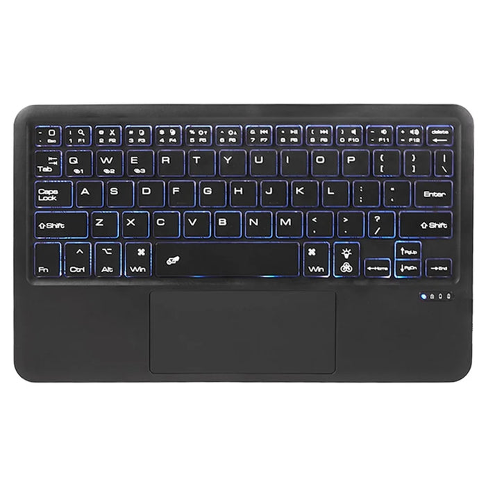 SK-T500D For Samsung Galaxy Tab A7 10.4 (2020) / (2022) SM-T500 T505 T507 Stand Cover with Backlit Touchpad Bluetooth-compatible Keyboard - Black - 4