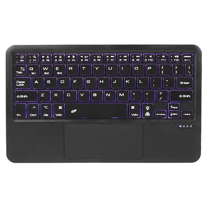 SK-T500D For Samsung Galaxy Tab A7 10.4 (2020) / (2022) SM-T500 T505 T507 Stand Cover with Backlit Touchpad Bluetooth-compatible Keyboard - Black - 5