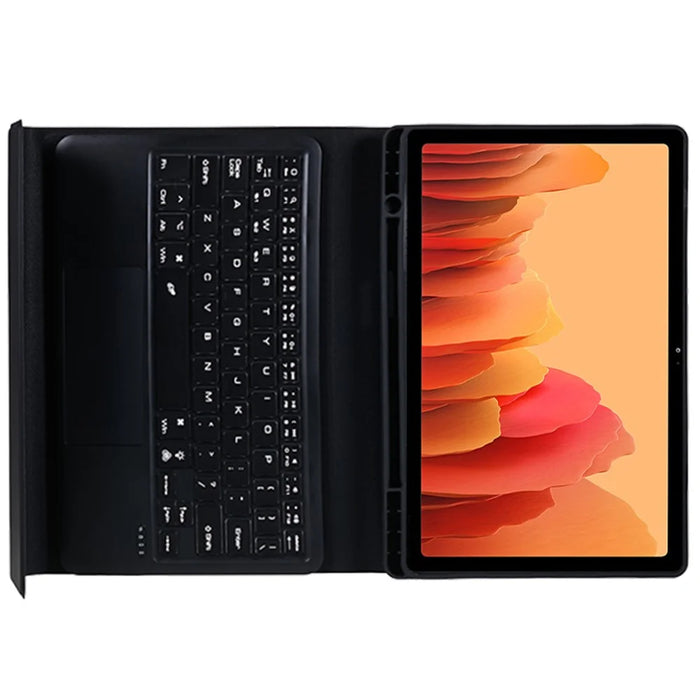 SK-T500D For Samsung Galaxy Tab A7 10.4 (2020) / (2022) SM-T500 T505 T507 Stand Cover with Backlit Touchpad Bluetooth-compatible Keyboard - Black - 7