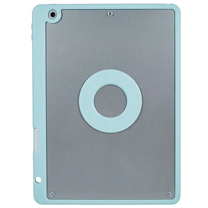 SK-2102 Tablet Case for iPad 10.2 (2019) / (2020) / (2021) PU Leather Stand Cover with Wireless Detachable Keyboard - Sky Blue - 2