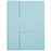 SK-2102 Tablet Case for iPad 10.2 (2019) / (2020) / (2021) PU Leather Stand Cover with Wireless Detachable Keyboard - Sky Blue - 3