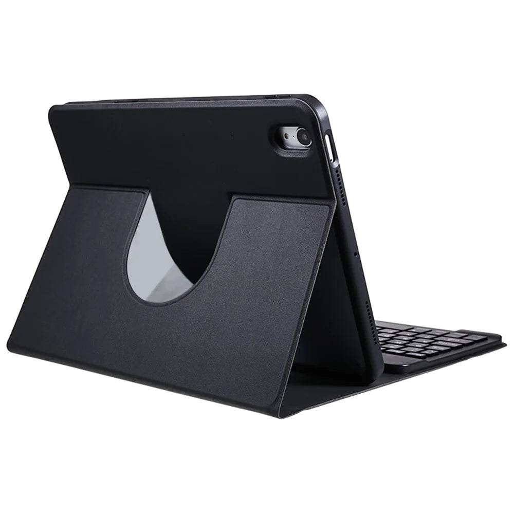 SK-2109 For iPad Air 11 (2026) / (2025) / (2024) / Air (2020) / Air (2022) PU Leather Stand Tablet Case with Magnetic Detachable Keyboard - Black - 5