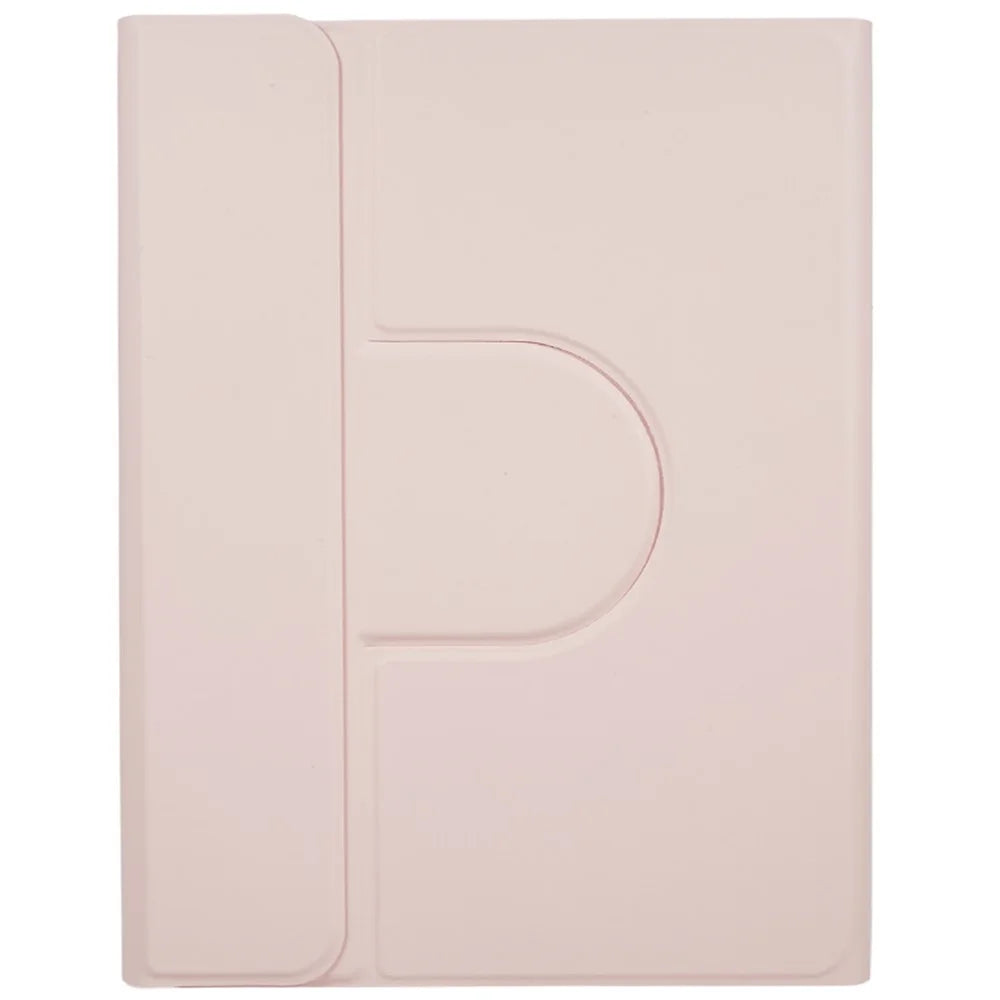 SK-2010 For iPad (2025) / 10.9 (2022) Tablet Case PU Leather Stand Folio Cover with Wireless Detachable Keyboard - Pink - 3