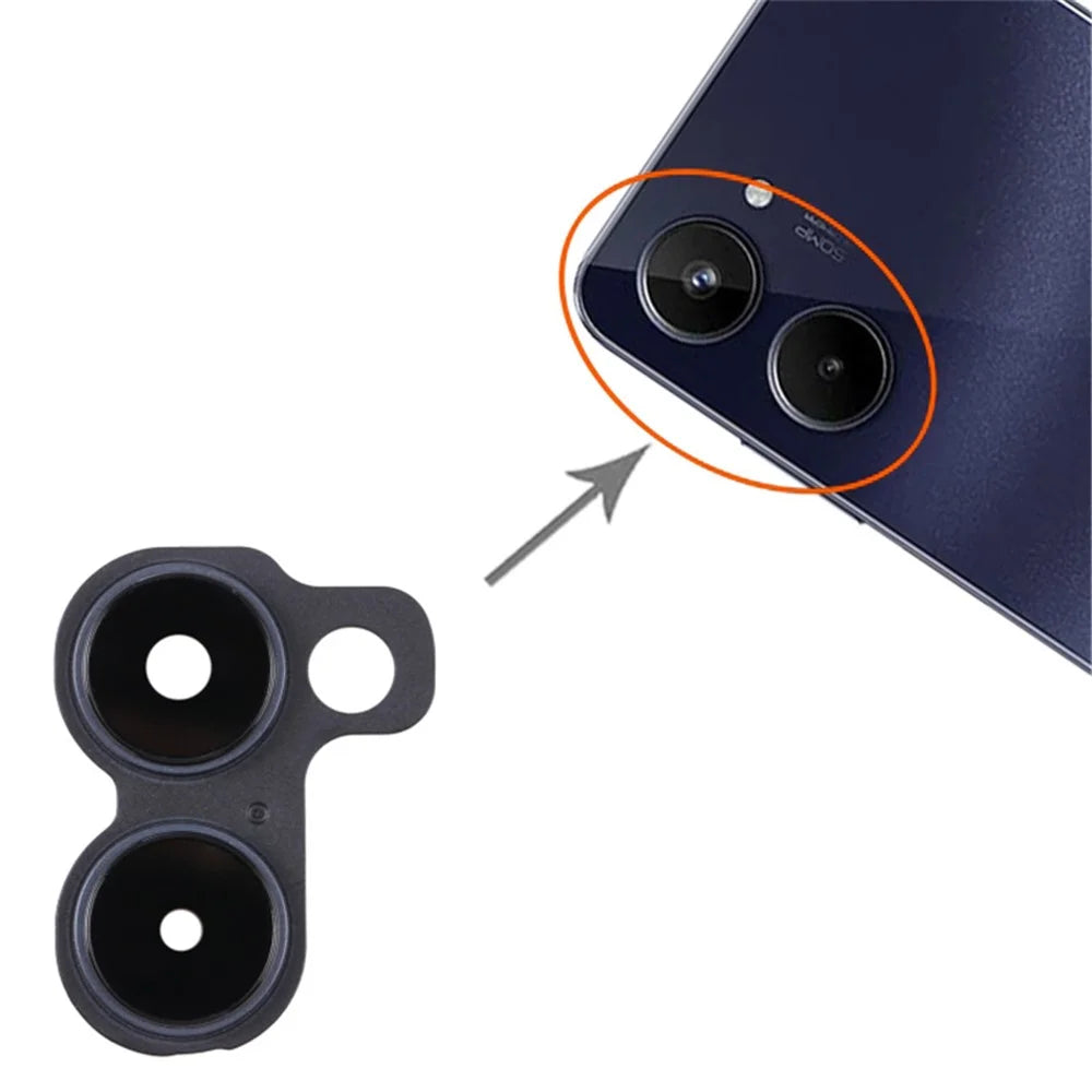 For Realme 10 4G OEM Back Camera Lens Holder Cover with Glass Part (without Logo) - 3