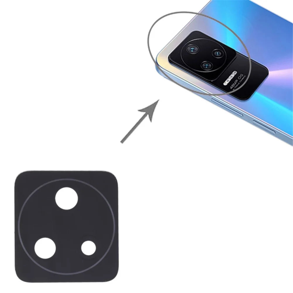 For Xiaomi Redmi K40S 5G / Poco F4 5G Phone Rear Camera Lens Cover Replacement Part (without Logo) - 3