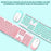 T-WOLF TF770 Wireless Keyboard and Mouse Combo 104 Key Low-Noise Keyboard with Cute Keycaps - Baby Blue - 4
