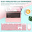T-WOLF TF770 Wireless Keyboard and Mouse Combo 104 Key Low-Noise Keyboard with Cute Keycaps - Baby Blue - 7