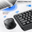 T-WOLF TF100 Wireless Gaming Keyboard Mouse Combo 104 Keys Quiet Keyboard for Computer, PC, Laptop - 6