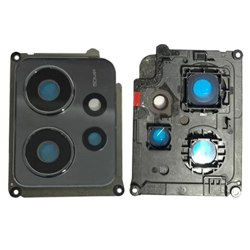 For Xiaomi Redmi Note 12 4G OEM Back Camera Lens Holder Cover with Glass Part (without Logo) - Black - 1
