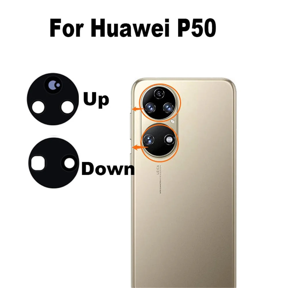 For Huawei P50 4G Phone Rear Camera Lens Cover Replacement Part (without Logo) - 2