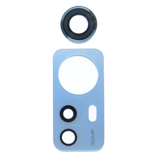 For Xiaomi 12 5G / 12X 5G / 12S 5G Phone Rear Camera Lens Cover Replacement Part (without Logo) - Blue - 1