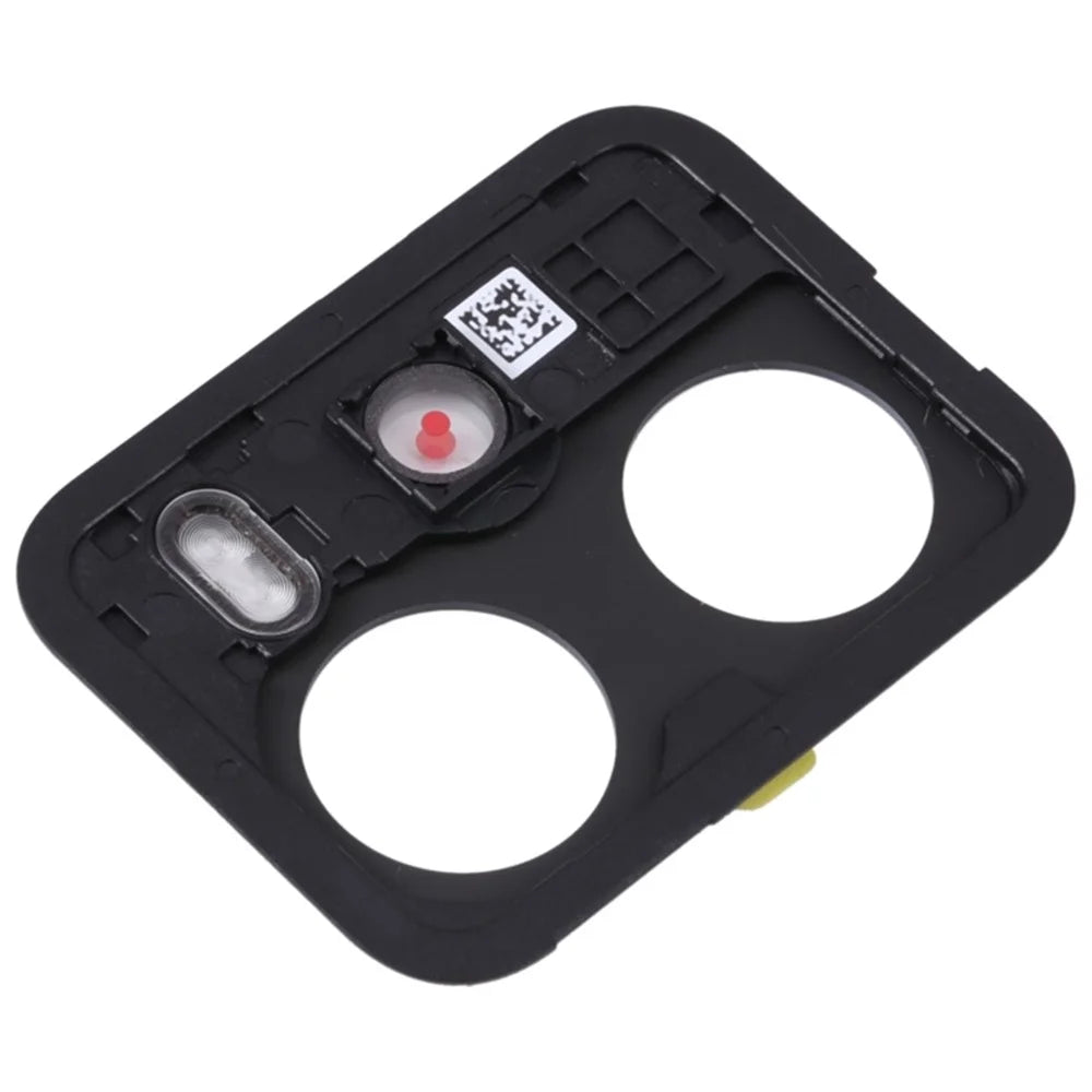 For Xiaomi Redmi Note 12 Pro 5G OEM Back Camera Lens Holder Cover with Glass Replacement Part (without Logo) - Black - 2