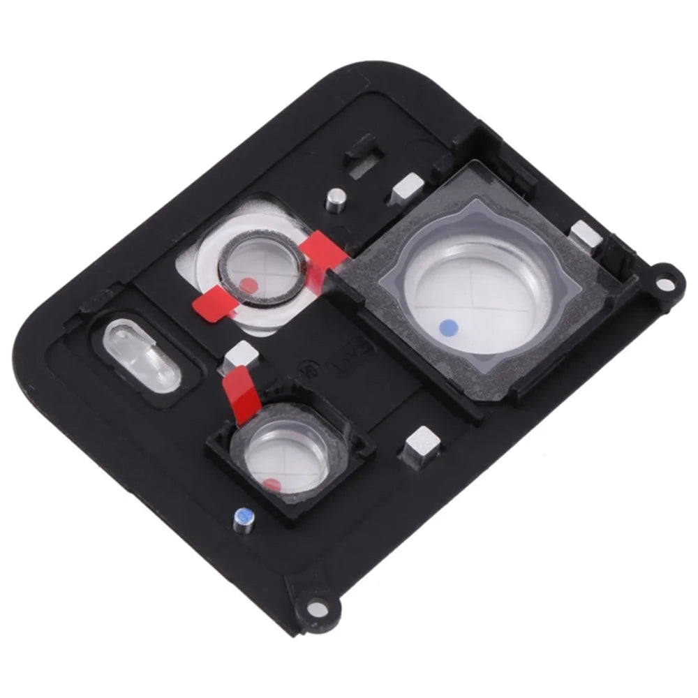 For Xiaomi Redmi Note 12 Pro+ 5G OEM Back Camera Lens Holder Cover with Glass Repair Part (without Logo) - Black - 2