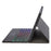 A710B-AS For Samsung Galaxy Tab S10 Lite / S10 FE / S9 FE / S9  X710 / X716B / X718U Backlit Bluetooth-Compatible Keyboard Case - Black - 5
