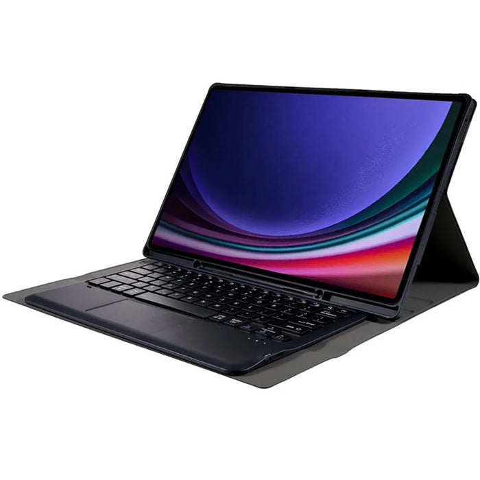 A910B-A For Samsung Galaxy Tab S9 Ultra X910 / X916B / X918U Removable Bluetooth-compatible Keyboard with TouchPad Protective Case - Black - 2