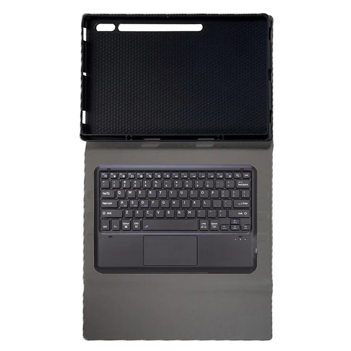 A910B-A For Samsung Galaxy Tab S9 Ultra X910 / X916B / X918U Removable Bluetooth-compatible Keyboard with TouchPad Protective Case - Black - 5