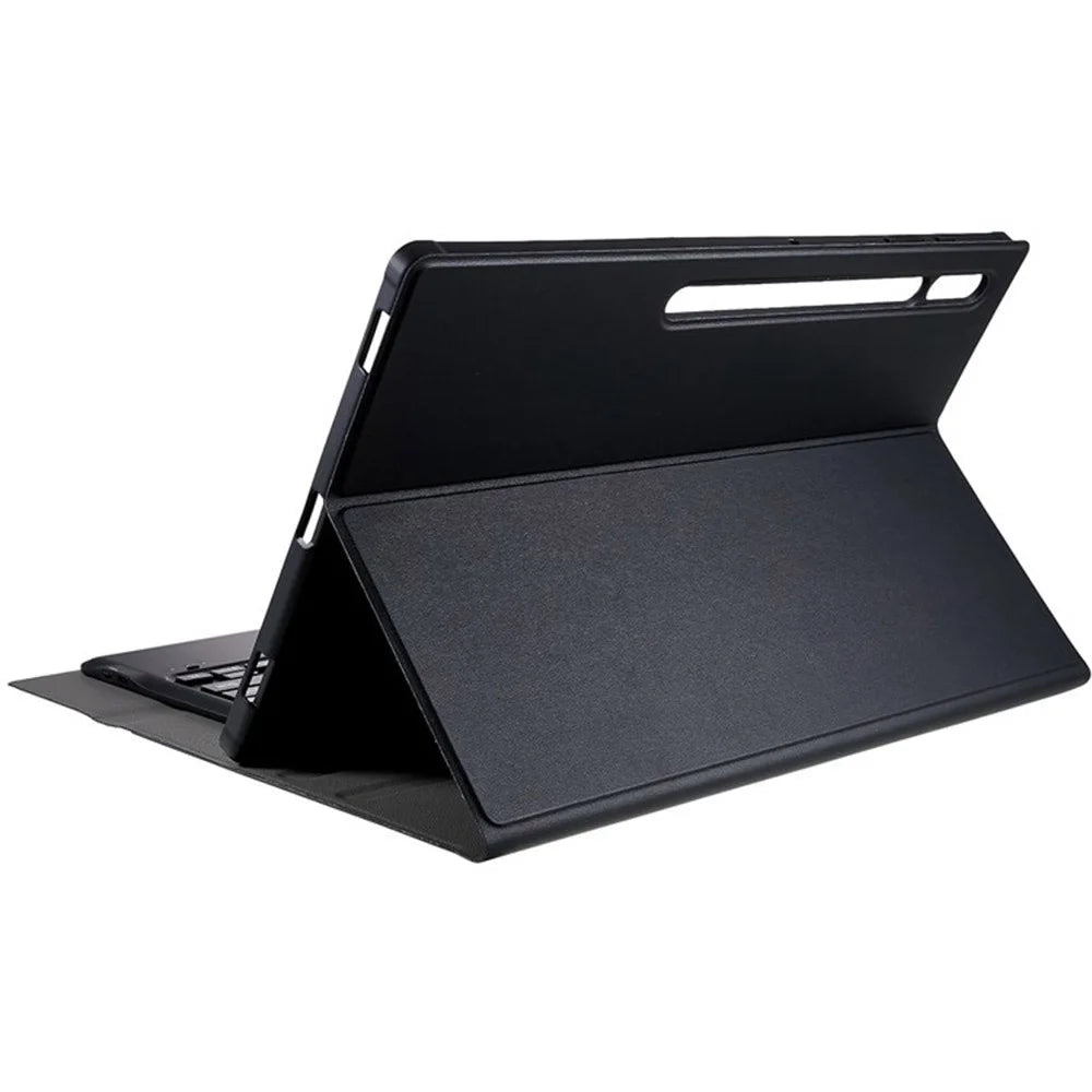 A910B For Samsung Galaxy Tab S9 Ultra X910 / X916B / X918U Detachable Bluetooth-compatible Keyboard Case Pencil Slot Protective Tablet Case - Black - 4