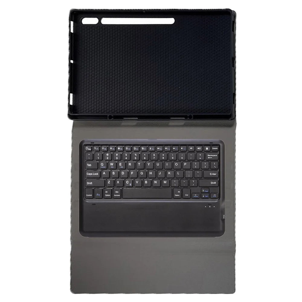 A910B For Samsung Galaxy Tab S9 Ultra X910 / X916B / X918U Detachable Bluetooth-compatible Keyboard Case Pencil Slot Protective Tablet Case - Black - 5