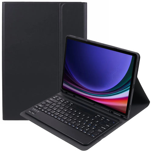 SK-X810D For Samsung Galaxy Tab S9+ (X810 / X816B / X818U) Backlit Bluetooth-compatible Keyboard PU+PC Tablet Case - 1