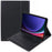 SK-X810D For Samsung Galaxy Tab S9+ (X810 / X816B / X818U) Backlit Bluetooth-compatible Keyboard PU+PC Tablet Case - 1