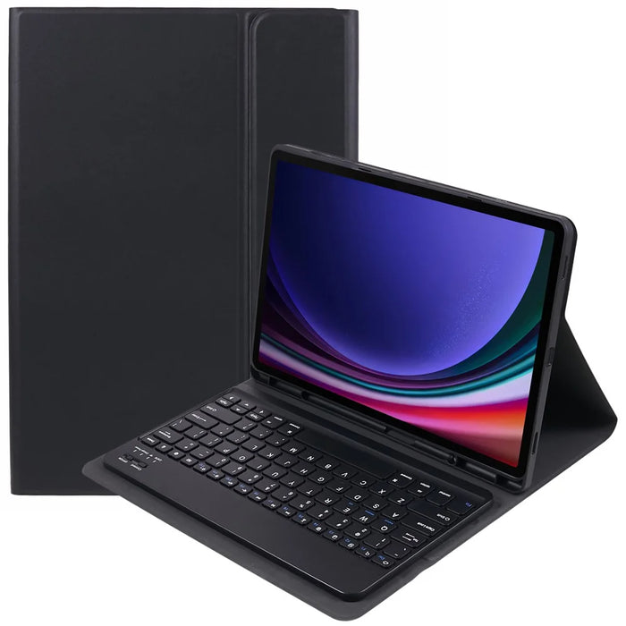 SK-X810D For Samsung Galaxy Tab S9+ (X810 / X816B / X818U) Backlit Bluetooth-compatible Keyboard PU+PC Tablet Case - 1
